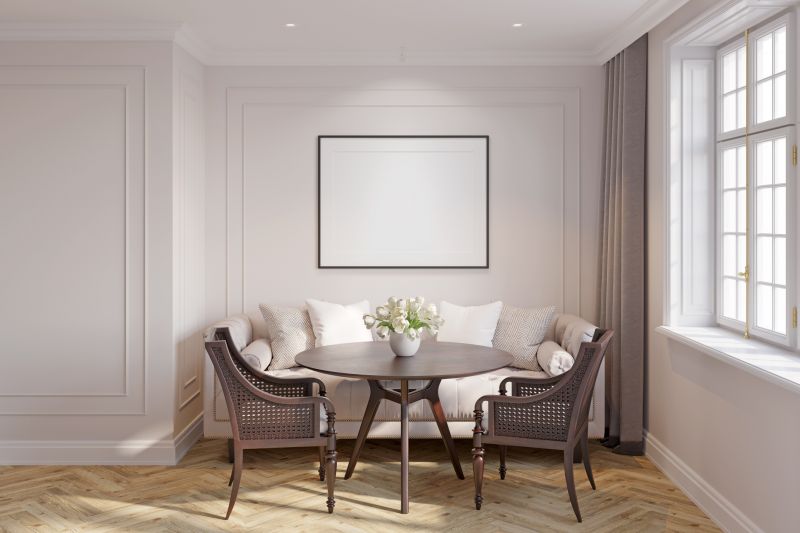 Finished Crown Molding in a Living Room