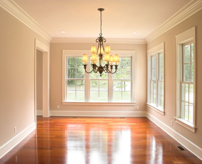 Crown Moldings in a Dining Area