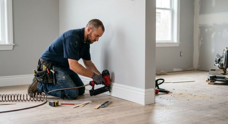Quarter Round Installation in Wilmington, NC